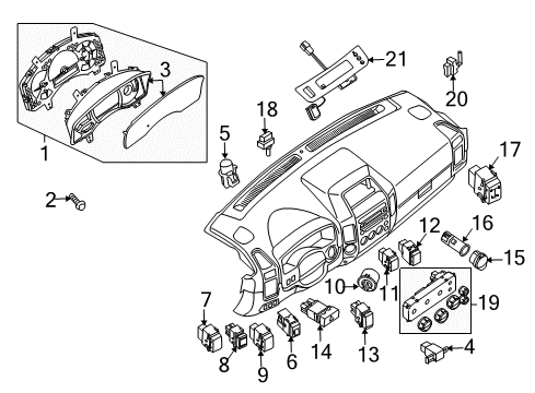 2006 Nissan Titan Back Glass Regulator Assembly - Back Window Diagram for 79701-9FJ0A