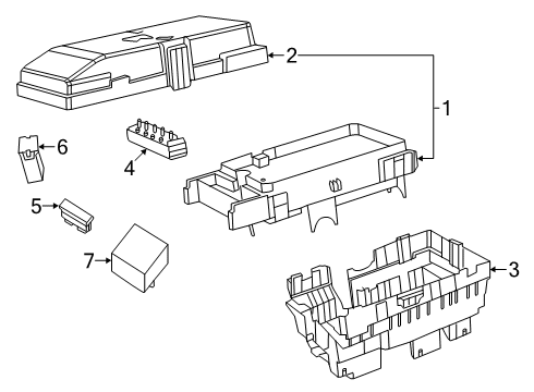 2021 Jeep Cherokee Fuse & Relay Power Distribution Center Diagram for 68351941AC