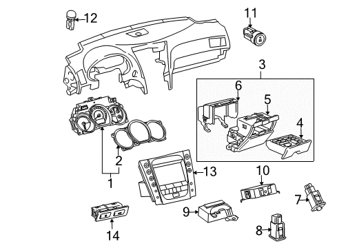 2010 Lexus GS450h Trunk Computer, Tire Pressure Monitor Diagram for 89769-30011