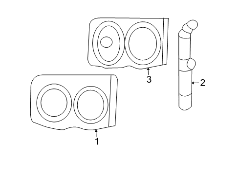 2007 Dodge Ram 3500 Headlamps Park And Turn Headlamp Diagram for 55077795AD