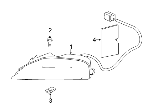 2015 Infiniti Q50 Signal Lamps Turn Signal Lamp Assy-Front, LH Diagram for 26135-4GA0A