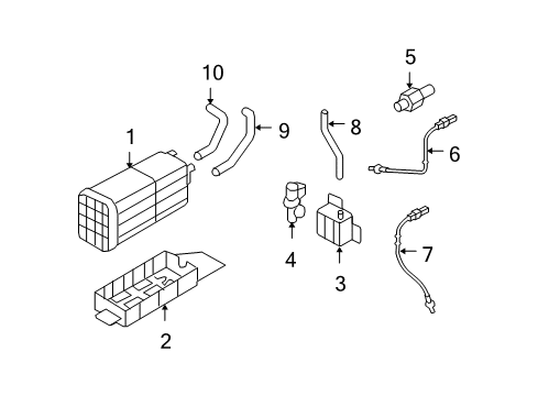 2007 Kia Sorento Powertrain Control Canister Close Valve Diagram for 314302F700