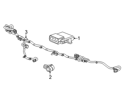 2020 Cadillac CT4 Electrical Components Module Diagram for 84761798