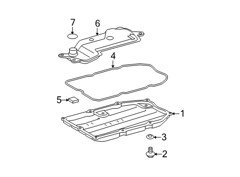 2010 Lexus IS F Transmission STRAINER Assembly, Oil Diagram for 35330-50030