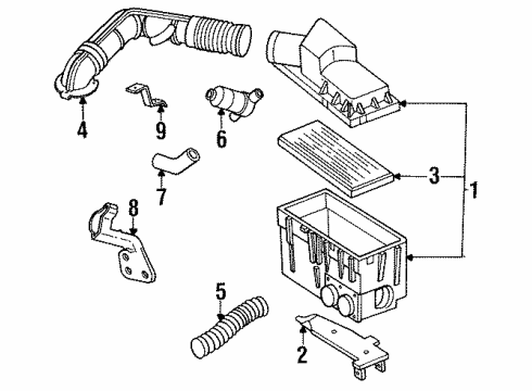 1990 Eagle Premier Filters Filter, Fuel Diagram for 33003007