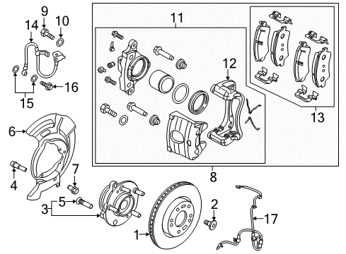 2018 Hyundai Ioniq Anti-Lock Brakes Wiring-E.P.B Connect Extension, RH Diagram for 59796-G7300