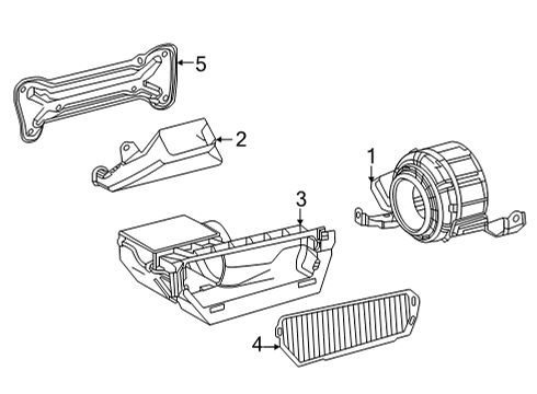 2021 Toyota Sienna Battery Duct Diagram for G92D2-45010