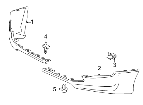 2012 Toyota Tacoma Spoiler Spoiler Diagram for 76851-04903