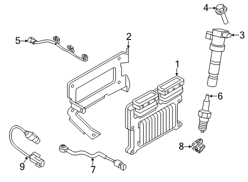 2022 Kia Telluride Ignition System ELECTRONIC CONTROL U Diagram for 391223LNN2