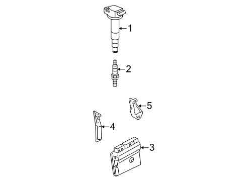 2010 Toyota Corolla Powertrain Control ECM Diagram for 89661-02U84