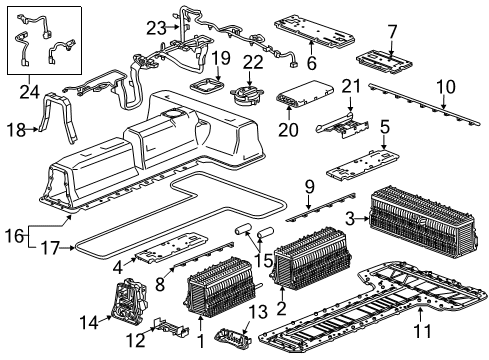  Harness Asm-Auxiliary Battery Wiring Diagram for 24289857