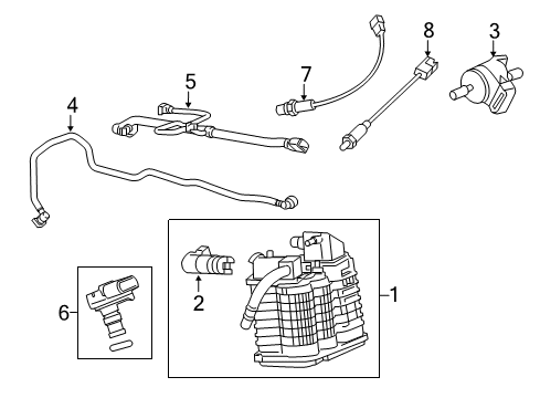 2017 Chevrolet Cruze Emission Components Air Pipe Diagram for 13408650