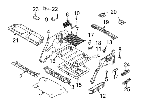 2005 Hyundai Tucson Bulbs Bulb Diagram for 1864960556L