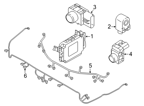 2018 Genesis G80 Controls - Instruments & Gauges Brake Control Module Unit Assembly Diagram for 95400-B1350