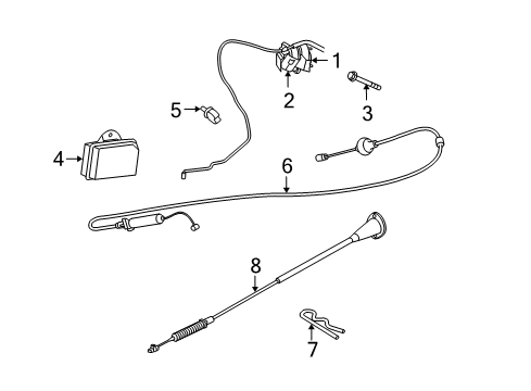 2006 Jeep Commander Fuel Supply Tube-Fuel Filler Diagram for 68043897AA