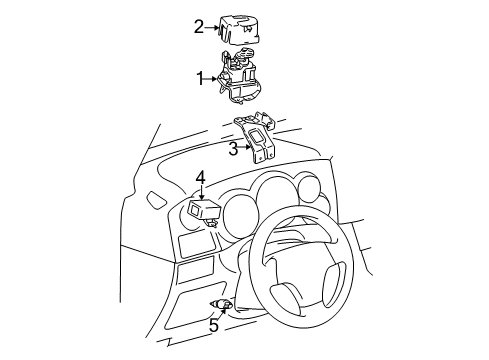 2006 Pontiac Vibe Cruise Control System Servo, Cruise Control Diagram for 88969660