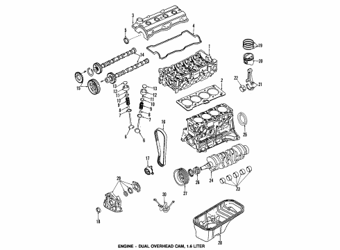 1990 Toyota Celica Engine Parts, Mounts, Cylinder Head & Valves, Camshaft & Timing, Oil Pan, Oil Pump, Crankshaft & Bearings, Pistons, Rings & Bearings INSULATOR, Engine Mounting, RH Diagram for 12362-16181