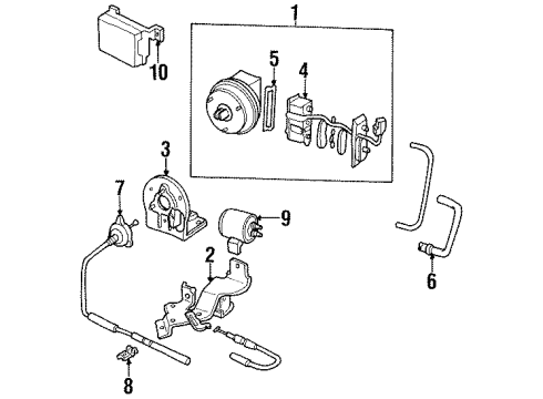 1998 Honda Odyssey Cruise Control System Controller Diagram for 36700-SX0-A12