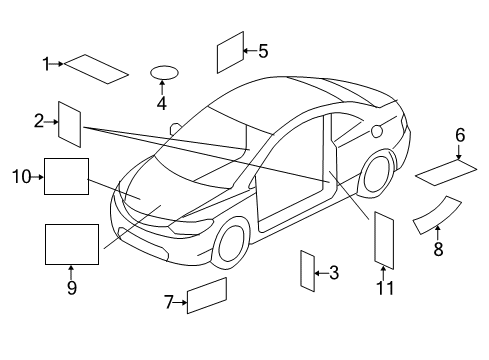 2015 Honda Civic Information Labels Label, Fuse Diagram for 38205-TR3-A01