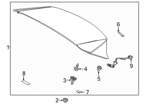 2022 Toyota Venza Rear Spoiler Wire Connector Diagram for 81935-48060