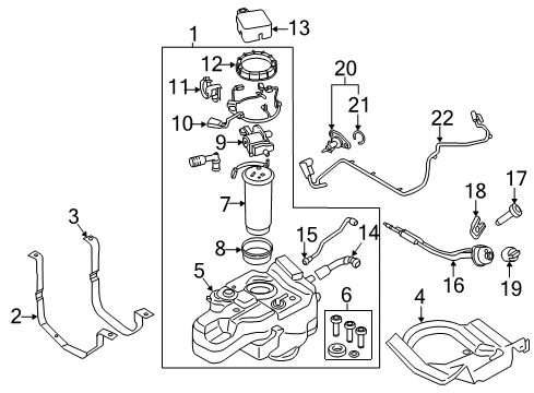 2015 Ford Transit-150 Diesel Aftertreatment System Pump Diagram for BC3Z-5L227-K