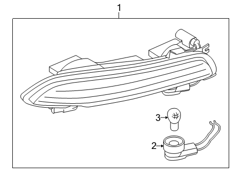 2010 BMW M6 Bulbs Tail Light, Left Diagram for 63217177075