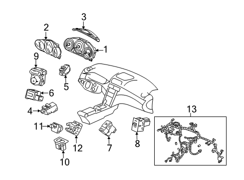 2007 Acura RL Switches Aspirator Diagram for 80531-SJA-A01
