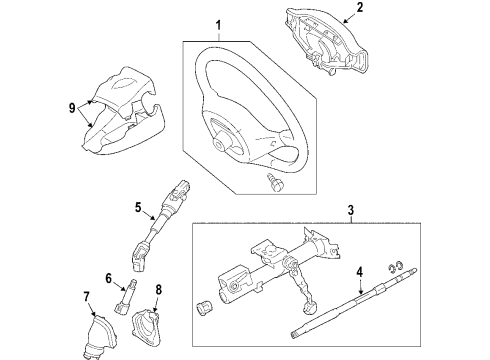 2005 Scion tC Steering Column & Wheel, Steering Gear & Linkage Lower Boot Diagram for 45025-21020