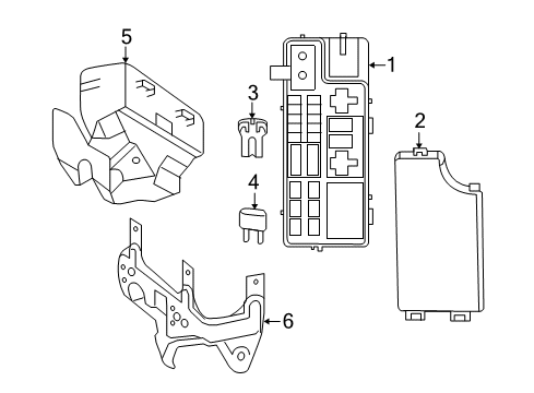 2010 Jeep Patriot Fuse & Relay Block-Totally Integrated Power Diagram for 4692333AC