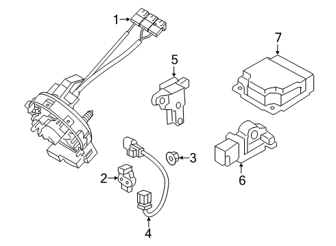 2021 Kia Telluride Air Bag Components Pad U Diagram for 95970S9000