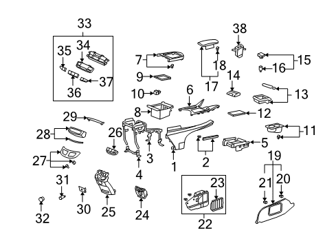 2010 Acura MDX Auxiliary Heater & A/C Valve Assembly, Expansion Diagram for 80221-STX-A01