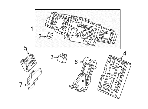 2022 Honda Accord Fuse & Relay MODULE UNIT Diagram for 38809-TWA-A23