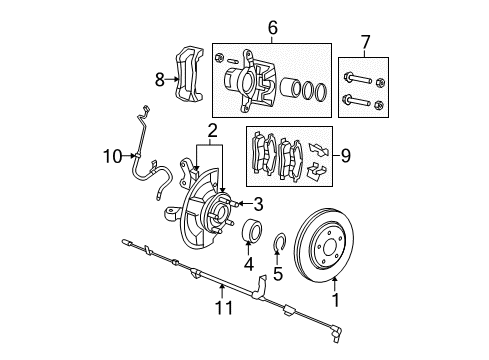 2007 Dodge Caliber Anti-Lock Brakes Abs Control Module Diagram for 5179857AA