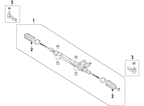 2012 Toyota Prius V Steering Column & Wheel, Steering Gear & Linkage Control Module Diagram for 89650-47420