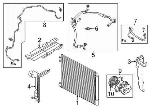 2021 Nissan Sentra Air Conditioner Evaporator Assy-Front Diagram for 27280-6LB0A