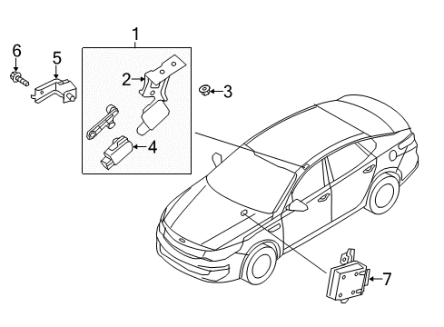 2020 Kia Optima Electrical Components Ecu Assembly-Afls Diagram for 92170D5200