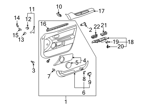 2002 Toyota Avalon Front Door Switch Assembly, MULTIPLEX Network Diagram for 84030-AC010