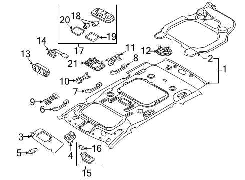 2019 Kia Sedona Automatic Temperature Controls Control Assembly-Rear Heat Diagram for 97950A9300GBU