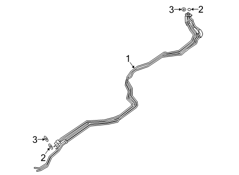 2018 Dodge Journey Rear A/C Lines Line-A/C & Heater UNDERBODY Diagram for 68140014AF