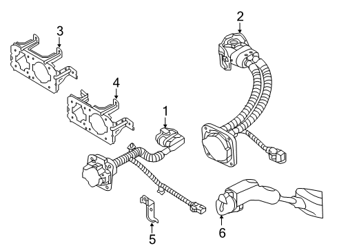 2018 Kia Soul EV Electrical Components - Front Bumper Wiring Assembly-Quick Ch Diagram for 91886E4500