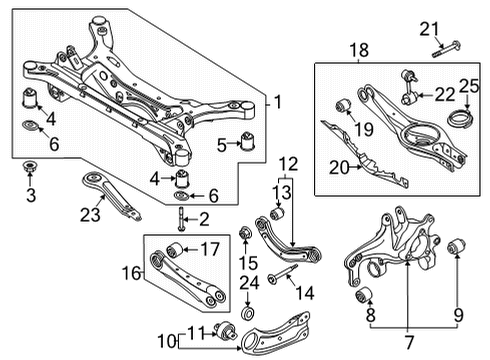 2021 Kia K5 Rear Suspension, Lower Control Arm, Upper Control Arm, Stabilizer Bar, Suspension Components DAMPER Assembly-Axle Diagram for 55499L0000