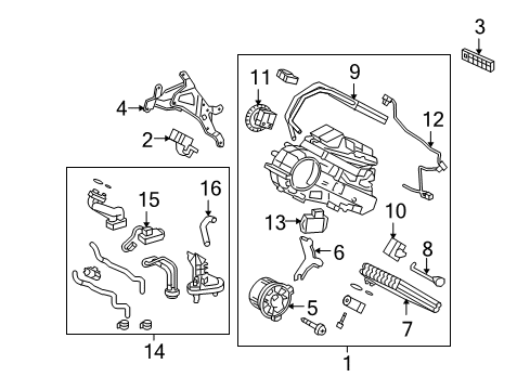 2013 Lexus GX460 Auxiliary Heater & A/C Tube, Liquid Diagram for 88716-6C580