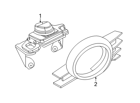 2013 Chrysler 300 Cruise Control System Sensor-Adaptive Speed Control MODU Diagram for 68171867AC