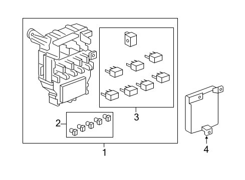2006 Honda Ridgeline Fuel Supply Box Assembly, Fuse Diagram for 38200-SJC-A11