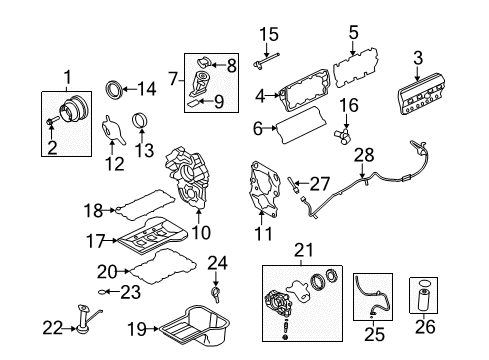 2009 Ford F-250 Super Duty Filters Emission Filter Diagram for 8C3Z-6A665-A