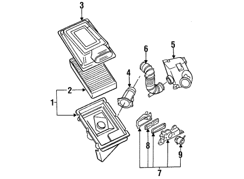 1988 Nissan Maxima Secondary Air Injection System Regulator-Air Diagram for 22660-V6202