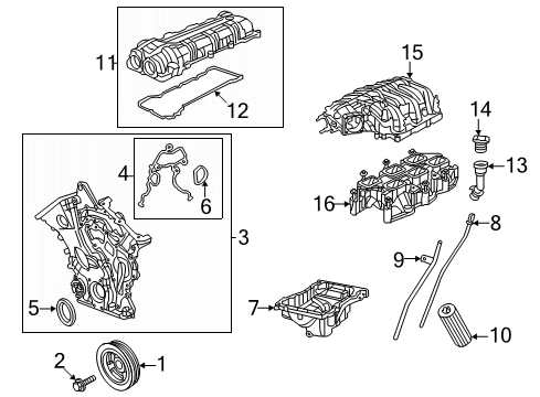 2020 Chrysler Voyager Intake Manifold Plenum-Intake Manifold Diagram for 4861867AH