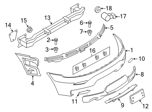 2012 BMW Z4 Parking Aid Rear Reflector, Rear Right Diagram for 63147843528