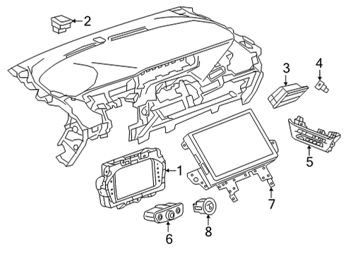 2022 Chevrolet Bolt EUV Cluster & Switches, Instrument Panel Cluster Assembly Diagram for 42792826