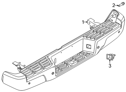 2022 Nissan Frontier Bumper & Components - Rear Bolt-FLG, Hex Pp Type 2 9T M14 Diagram for 081B7-4301A